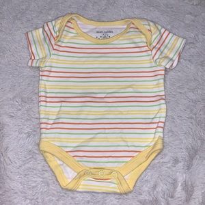 (3 for $10) yellow striped  bodysuit